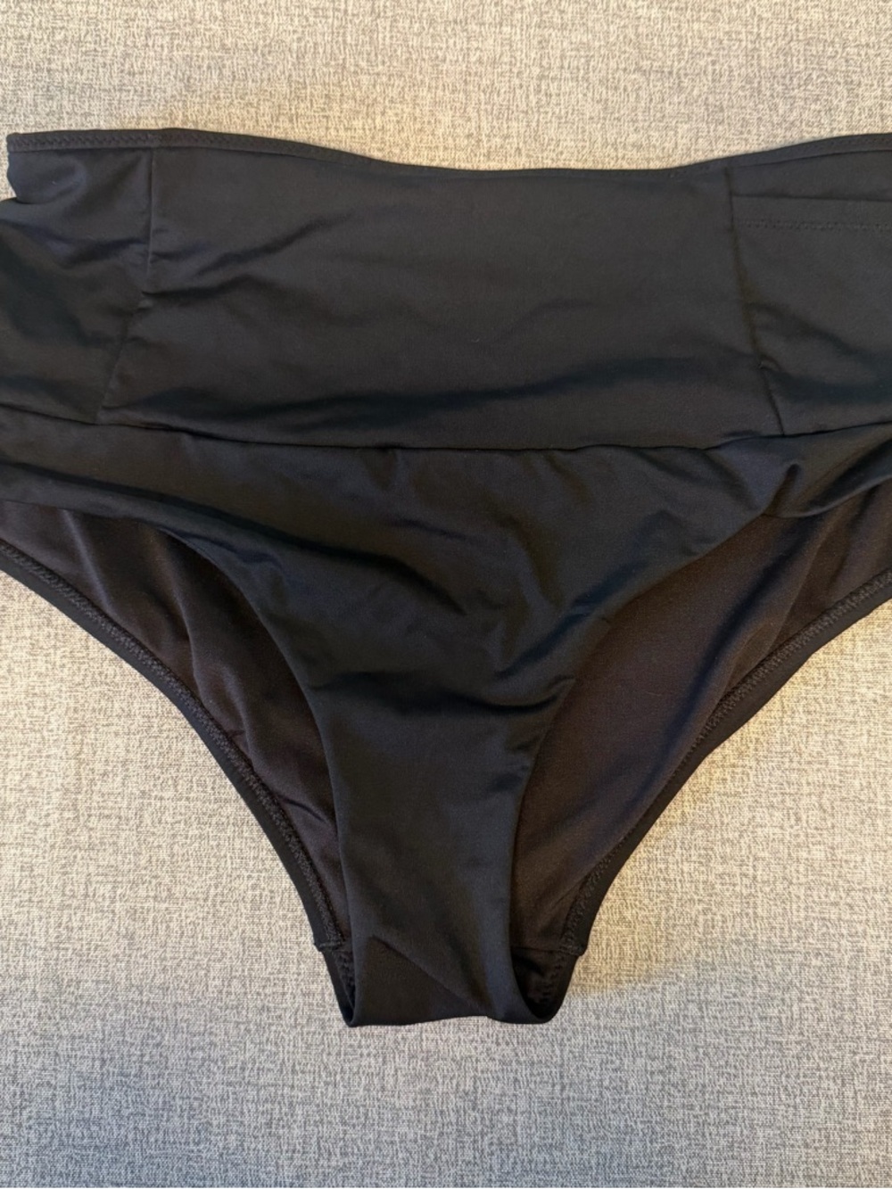 Athleta Black Active Swim high waist cheeky bottom